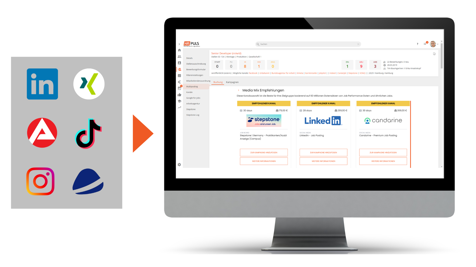 HRpuls Active Sourcing - Anbindung relevanter Karriere-Plattformen HRpuls Active Sourcing - Anbindung relevanter Karriere-Plattformen